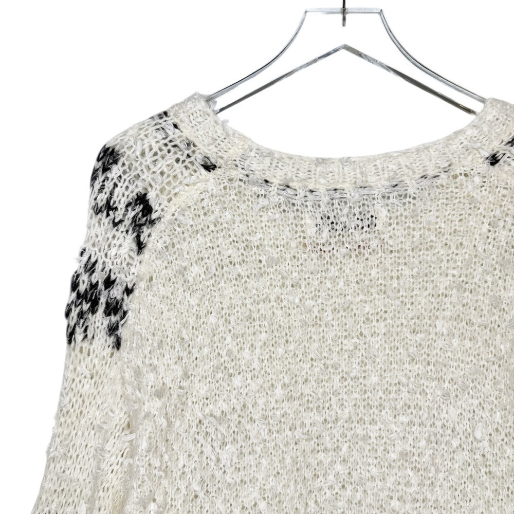 Anthropologie Pilcro Alpaca Blend Women’s Oversized Ivory Sweater Sz Small - Picture 13 of 16